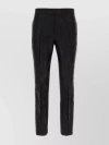 VERSACE CENTRAL PLEATED HIGH WAIST SLIM FIT TROUSERS