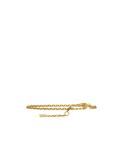 Versace Chain Belt In Brown