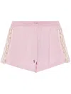 Versace Chain-link Detail Shorts In Pink