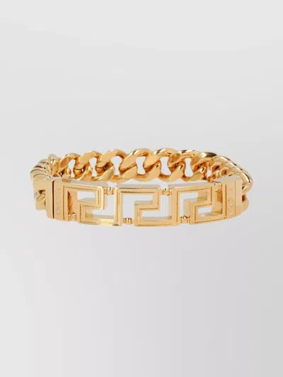 VERSACE CHAIN LINK LOGO BRACELET