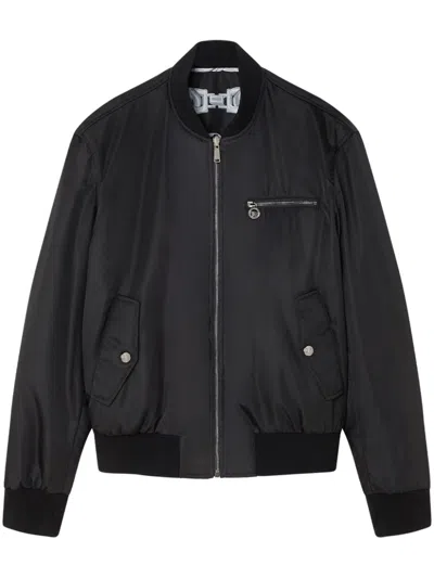 Versace Medusa Chains Reversible Bomber Jacket In Black