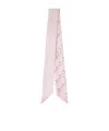 Versace Chain Link-print Scarf In Pink