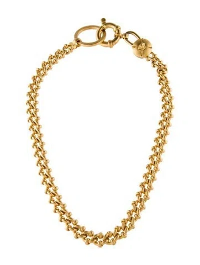 Pre-owned Versace Chain Necklace, 19" In Multicolor