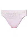 Versace Pattern Bikini Bottoms In Pink