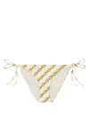 Versace Chain-print Bikini Bottoms In Weiss