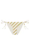 Versace Chain-print Bikini Bottoms In White