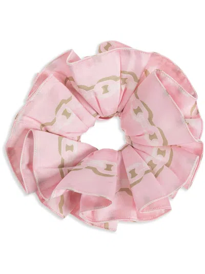Versace Chain-print Scrunchie In Multicolor