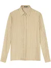 Versace Chain-print Shirt In Neutrals