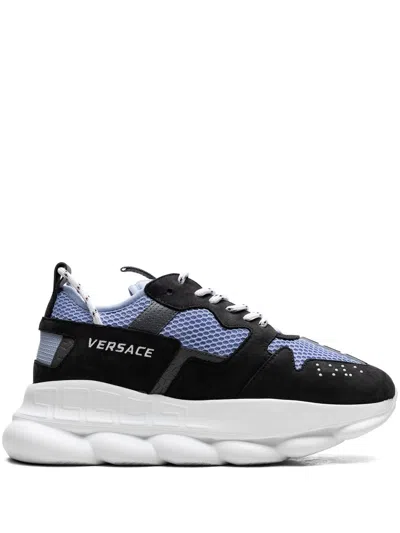 Versace Chain Reaction 2 "black/light Blue" Sneakers