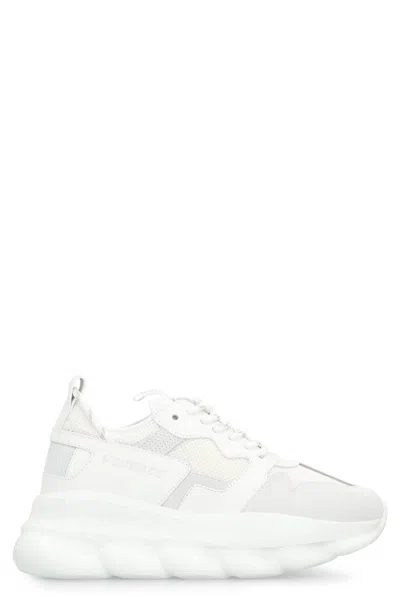Versace Chain Reaction Oversize Sneakers In Red