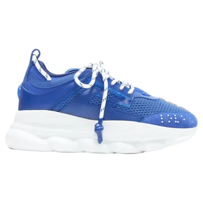 Versace Chain Reaction Tte Mesh Suede Chunky Sneaker In Multi