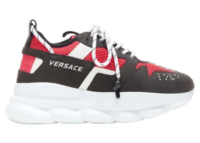 Pre-owned Versace Chain Reaction (women's) Sneakers In Black/fuschia