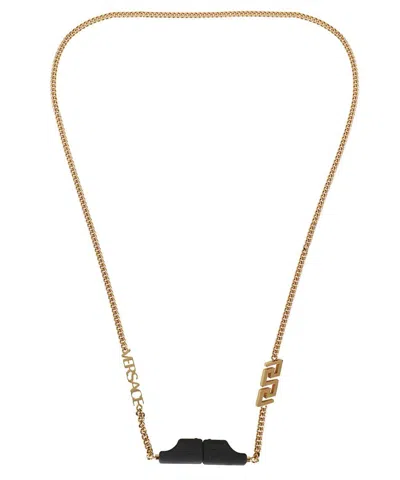 Versace Chain Strap For Wireless Headphones In Black
