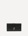 Versace Chain Wallet In Black