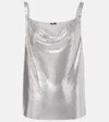 Versace Chainmail Camisole In Silver