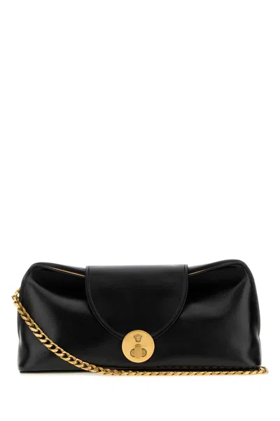 Versace Chain-trimmed Clutch In Black