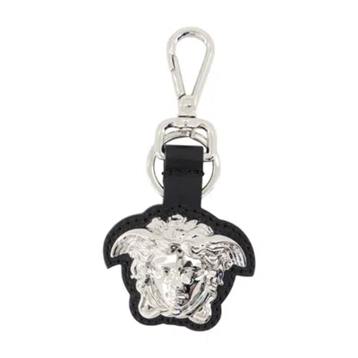 Versace Charm Keychain In Black