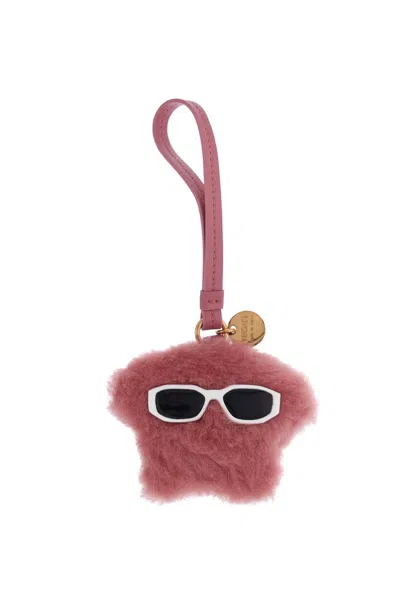 Versace Medusa Fluffy Charm In Pink
