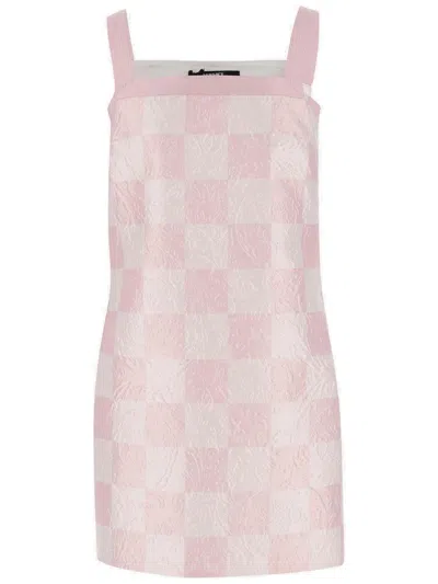 Versace Silk Blend Duchesse Mini Dress In Multi