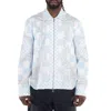 Versace Checkerboard Medusa Blouson Jacket In Blue