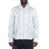 Versace Checkerboard Medusa Blouson Jacket In Blue