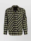 Versace Checkered Wool Blend Overshirt