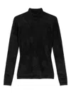 Versace High-neck Embellished Sweater In Black