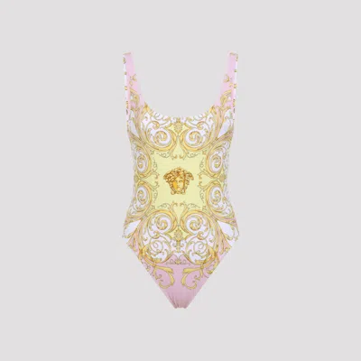 Versace Chic One-piece Swimsuit For Women In Pink