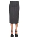 Versace Pencil Skirt In Gray