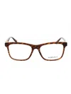 Versace Chic Rectangular Women's Eyeglasses In Brown