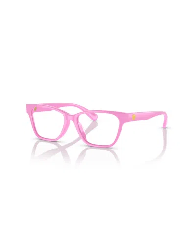 Versace Kids' Child Rectangle Eyeglasses, Vk3003u In Pink