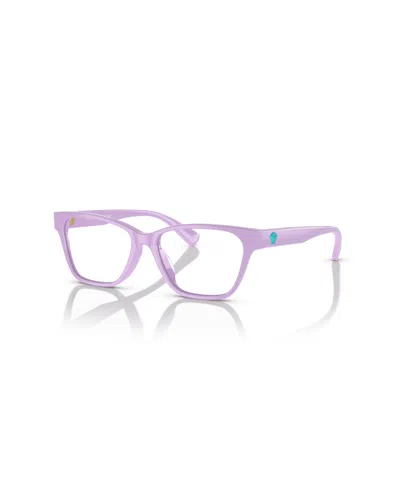 Versace Kids' Child Rectangle Eyeglasses, Vk3003u In Purple
