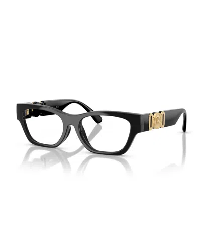 Versace Kids' Child Round Eyeglasses, Vk3008u In Black