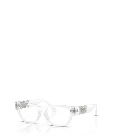 Versace Kids' Child Round Eyeglasses, Vk3008u In White