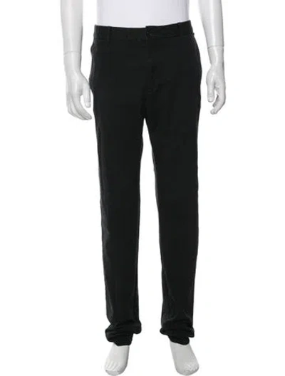 Pre-owned Versace Chinos In Black