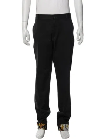 Pre-owned Versace Chinos In Blue