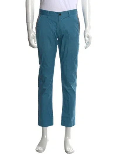 Pre-owned Versace Chinos In Blue