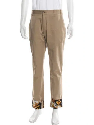 Pre-owned Versace Chinos In Neutral