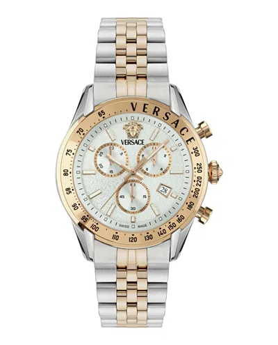 Versace Chrono Master Bracelet Watch In Gold