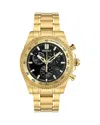 Versace Men's Swiss Chronograph X Gold Ion Plated Stainless Steel Bracelet Watch 44mm In Black/gold