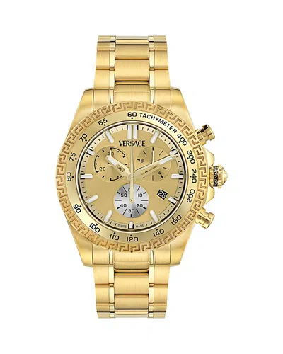 Versace Chrono X Watch In Gold