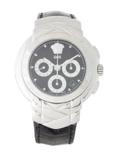 Pre-owned Versace Chronograph Watch In Multi