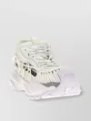 Versace Chunky Sole Cut-out Mesh Panel Sneakers In Neutrals