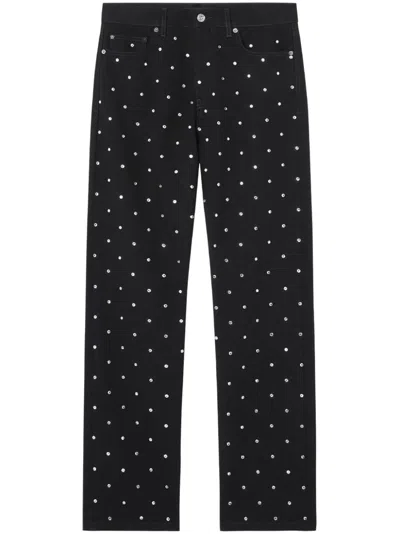 Versace Cielo Stellato Regular-fit Jeans In Black