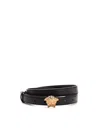 Versace La Medusa Belt In Black In Black