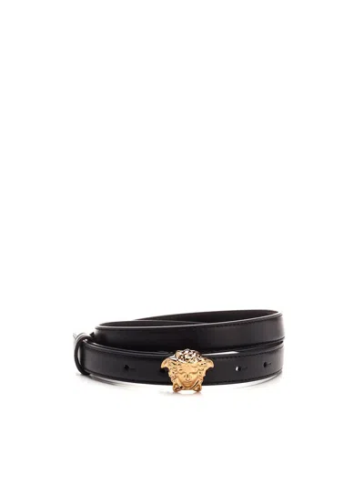 Versace La Medusa Belt In Black