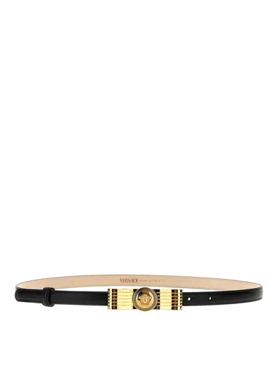 Versace Black Medusa Buckle Belt