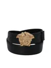Versace Palazzo Belt In Black In Negro
