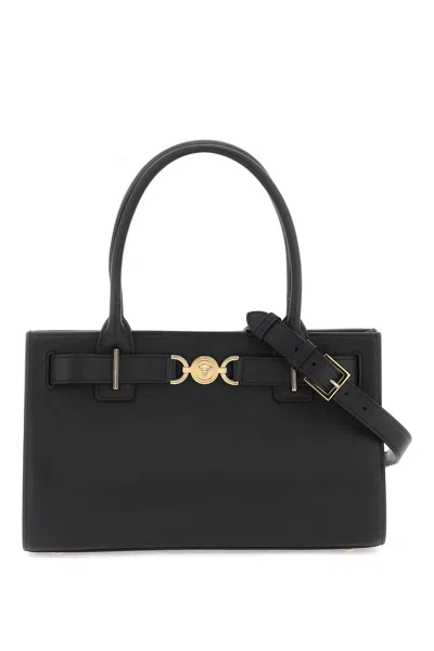 Versace Classic Black Medium Tote Handbag For Women
