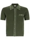 Versace Knit Shirt Chest Pocket Contrast Stitching In Animal Print